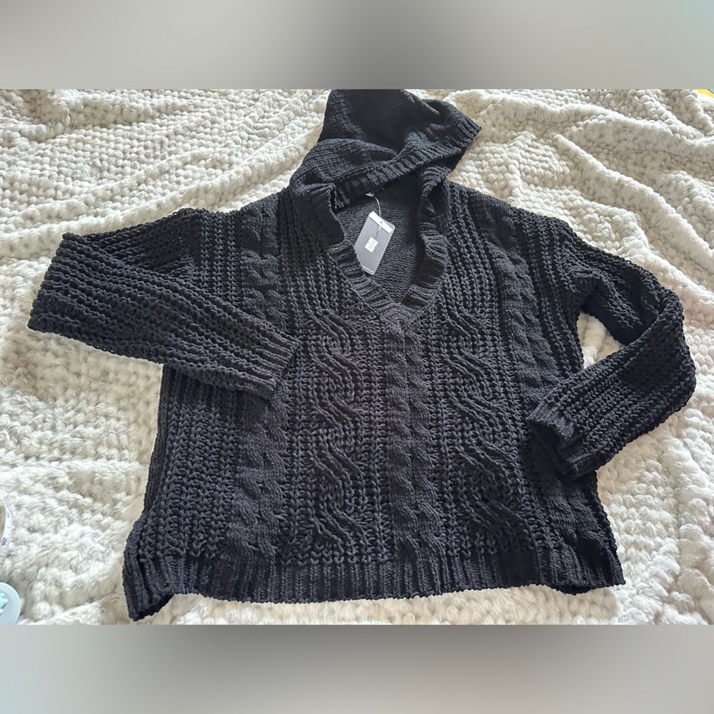 Honey and Sparkle knit chenille hoodies size Small
